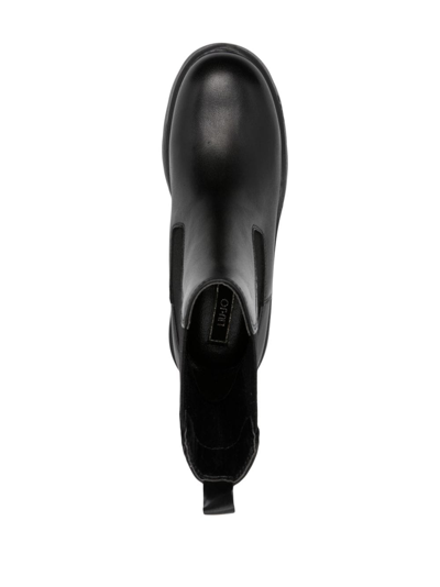 Liu •jo Carrie 60mm Leather Ankle Boots In Schwarz