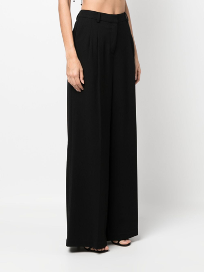 Simkhai Sanaz Pleated Palazzo Pants In Schwarz