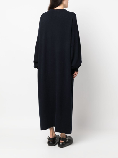 Shop Extreme Cashmere 289 May Knitted Maxi Dress In Schwarz