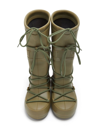 Shop Moon Boot Rain Water-repellent Boots In Green