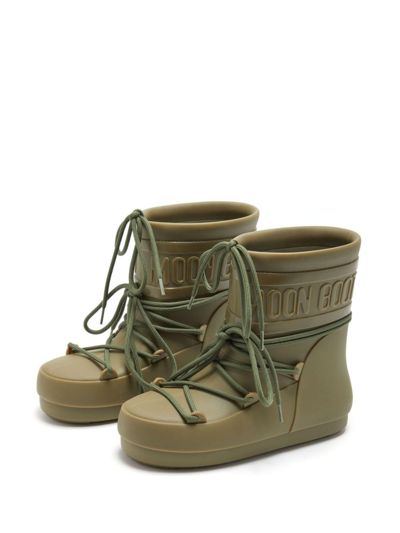 Shop Moon Boot Low Rain Boots In Green
