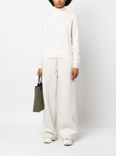 Shop Calvin Klein Jeans Est.1978 Monologo Straight-leg Trousers In Nude