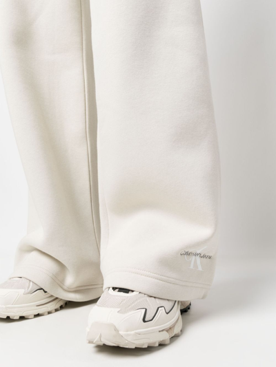 Shop Calvin Klein Jeans Est.1978 Monologo Straight-leg Trousers In Nude