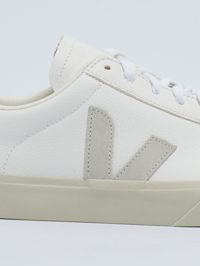 Veja Campo Chromefree Lace-up Trainers In White