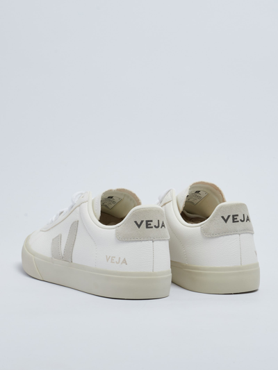 Veja Campo Chromefree Lace-up Trainers In White