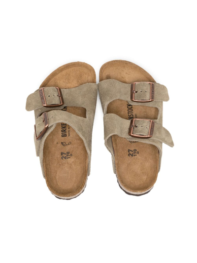Shop Birkenstock Arizona Open-toe Sandals In Beige