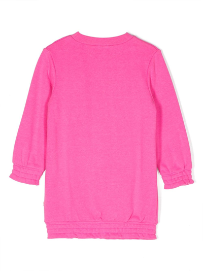 Shop Billieblush Sequin-detail Long-sleeve Dress In Pink