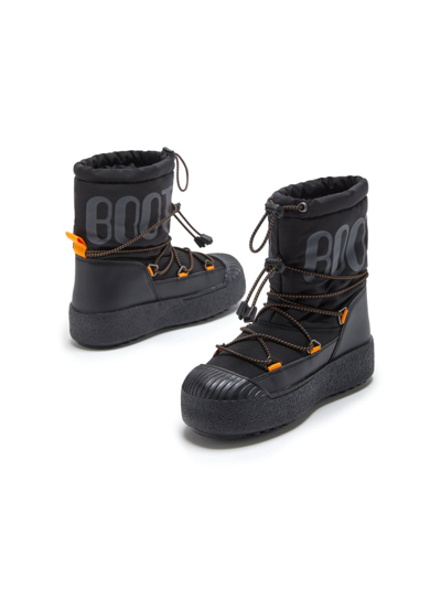 Shop Moon Boot Logo-print Lace-up Snow Boots In Black