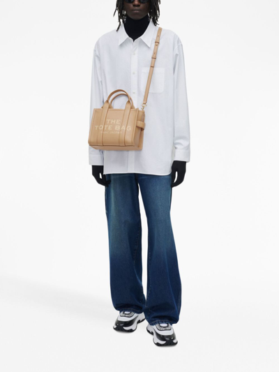 Marc Jacobs Medium The Leather Tote Bag In Brown
