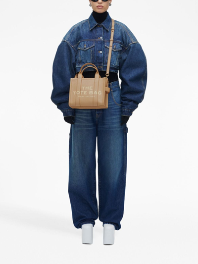 Marc Jacobs Medium The Leather Tote Bag In Brown