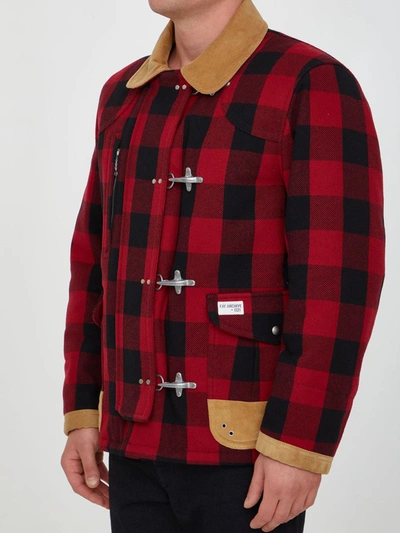 Fay 4 Hooks Jacket In Red