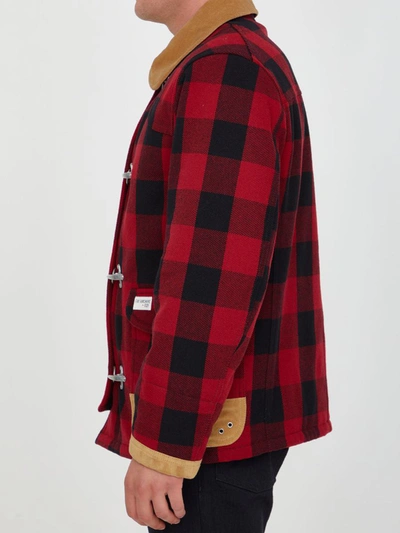 Shop Fay 4 Hooks Jacket In Red