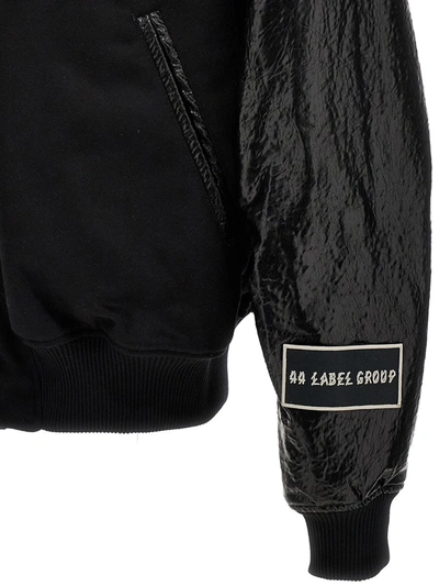 Shop 44 Label Group M 'varsity' Bomber Jacket In Black