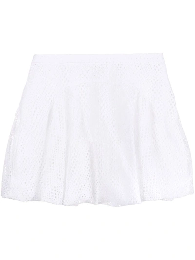 Shop Alaïa Mini Skirt In White