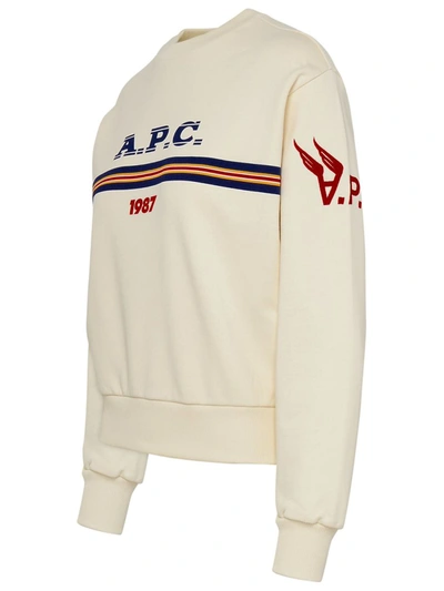 Shop Apc A.p.c. Beige Cotton Maxine Sweatshirt