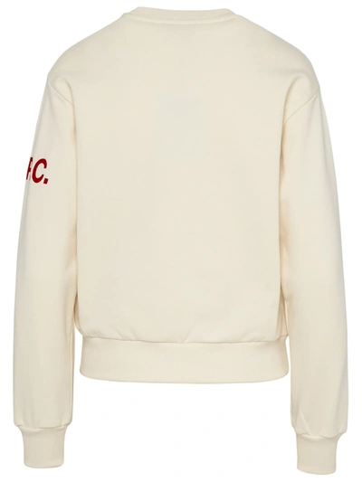 Shop Apc A.p.c. Beige Cotton Maxine Sweatshirt