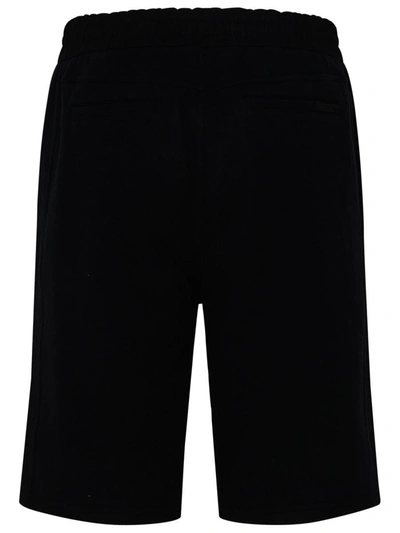 Shop Saint Laurent Black Cotton Bermuda Shorts