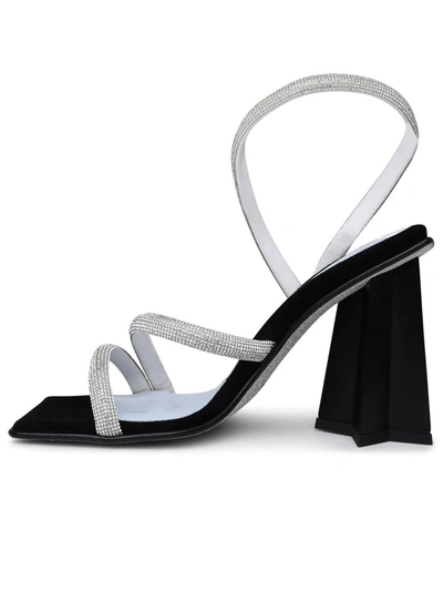 Shop Chiara Ferragni Black Faux Leather Andromeda Sandals