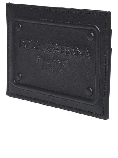 Shop Dolce & Gabbana Black Leather Card Holder