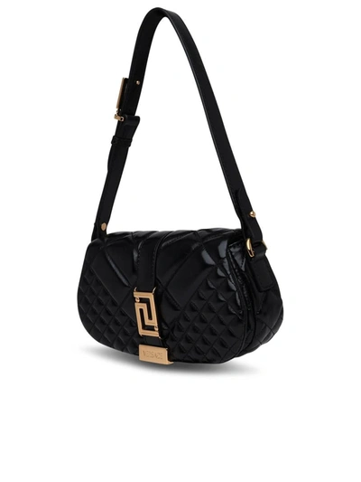 Shop Versace Black Leather Goddess Mini Bag