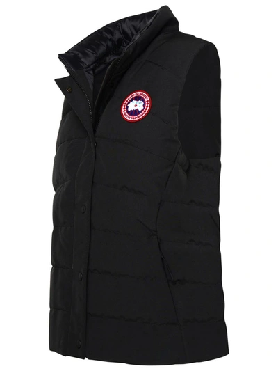Shop Canada Goose Black Nylon Freestyle Vest
