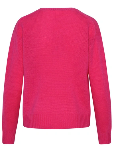 Shop 360cashmere 360 Cashmere Fuchsia Cashmere Averill Sweater In Pink