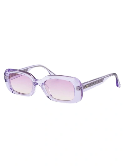 Shop Gentle Monster Sunglasses In Vc5 Violet Clear Violet Gradient