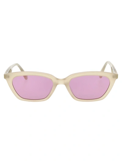 Shop Gentle Monster Sunglasses In Ic1 Ivory Clear Black