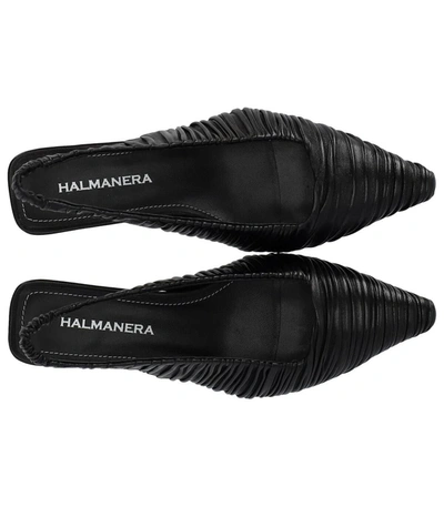 Shop Halmanera Fold Black Slingback Ballet Flat Shoe