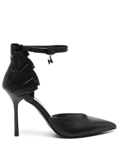 Shop Karl Lagerfeld 'flamenco Fan' 'pumps In Black