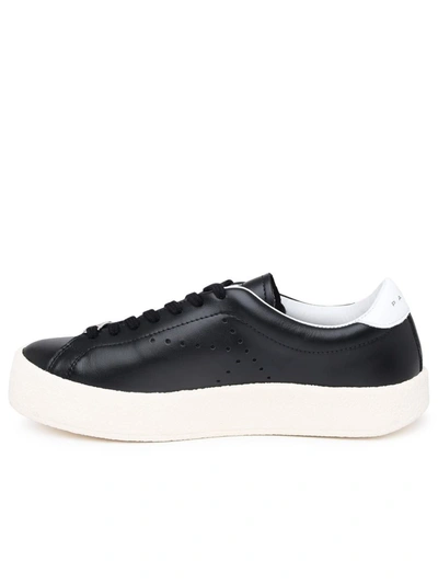 Shop Kenzo Black Leather Sneakers