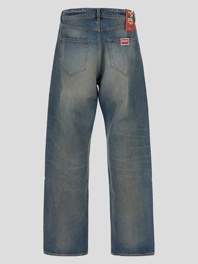 Shop Kenzo Vintage Stone Bleach Jeans