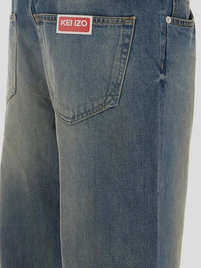 Shop Kenzo Vintage Stone Bleach Jeans