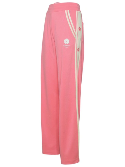 Shop Kenzo Pink Interlock Fabric Sailor Pants