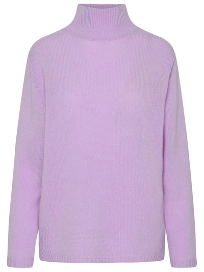 Shop 360cashmere 360 Cashmere Luella Lilac Cashmere Turtleneck Sweater In Violet