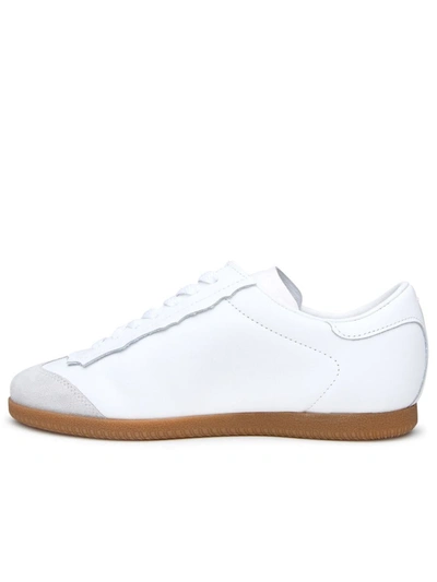 Shop Maison Margiela White Leather Featherlight Sneakers