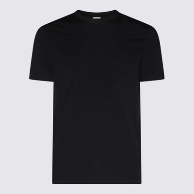 Shop Malo Black Cotton Blend T-shirt