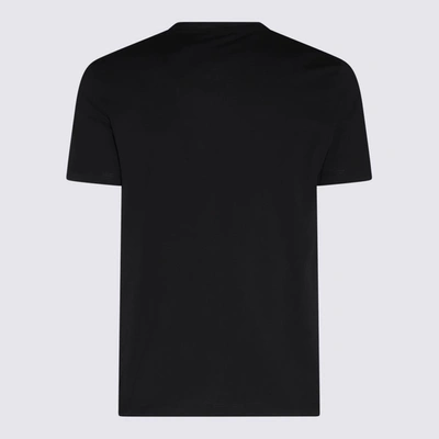 Shop Malo Black Cotton Blend T-shirt