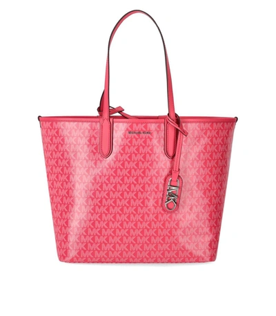 Shop Michael Kors Eliza Fuchsia Shopping Bag In Fucsia