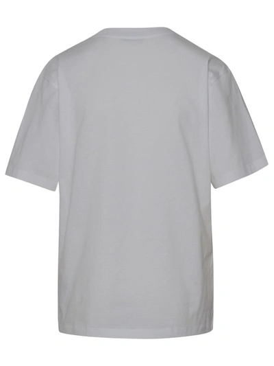 Shop Moncler White Cotton T-shirt