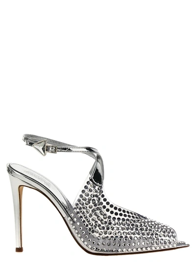 Shop Nicolo' Beretta 'beiby' Sandals In Silver