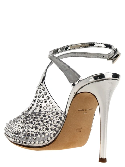 Shop Nicolo' Beretta 'beiby' Sandals In Silver