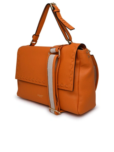 Shop Avenue 67 Orange Leather Electric Bag