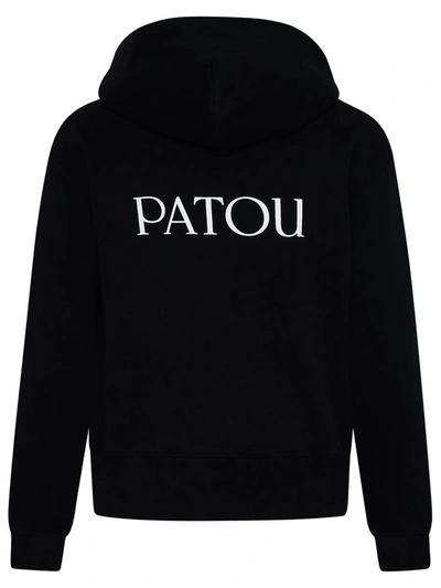 Shop Patou Black Cotton Hoodie