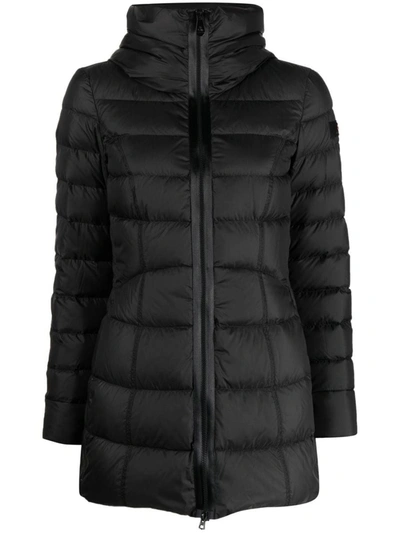 Peuterey Esdra High-collar Quilted Down Coat In Black