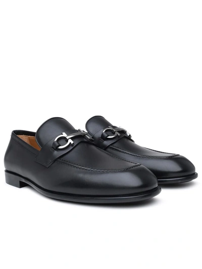 Shop Ferragamo Salvatore  Black Leather Loafers