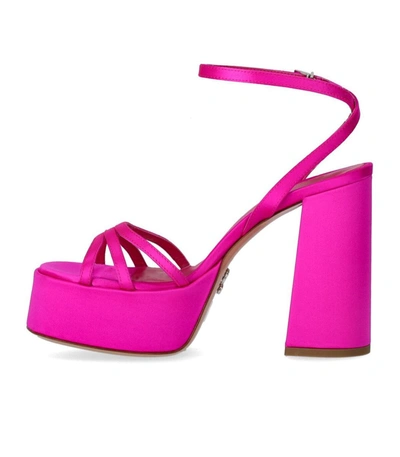 Shop Sergio Levantesi Vanilla Fuchsia Heeled Sandal In Fucsia