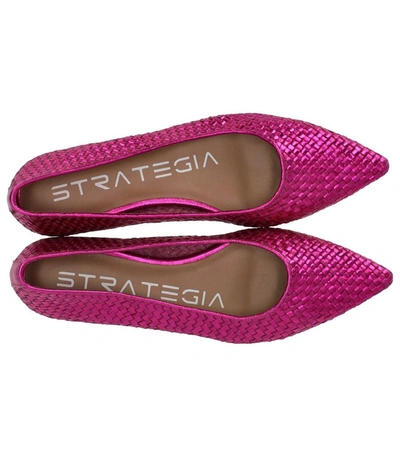 Shop Strategia Liya Fuchsia Ballet Flat Shoe In Fucsia