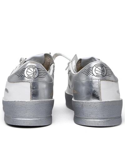 Shop Golden Goose White Leather Stardan Sneakers