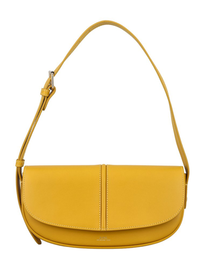 Shop Apc A.p.c. Sac Betty Shoulder Bag In Yellow